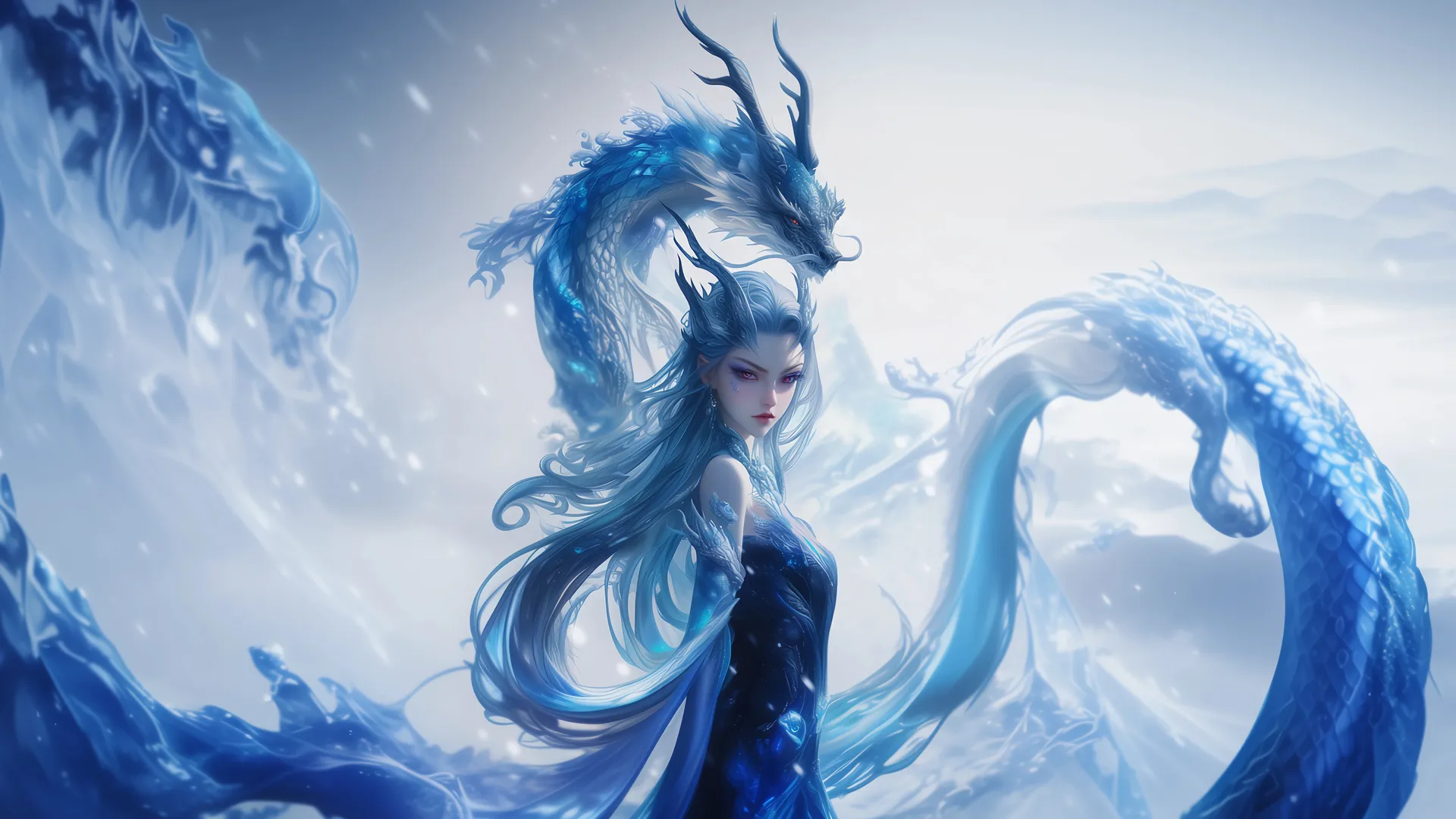 哪吒 魔童闹海 敖闰 唯美 4k 高清壁纸 龙角 龙鳞 4K壁纸