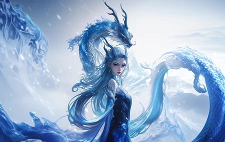 哪吒 魔童闹海 敖闰 唯美 4k 高清壁纸 龙角 龙鳞 4K壁纸