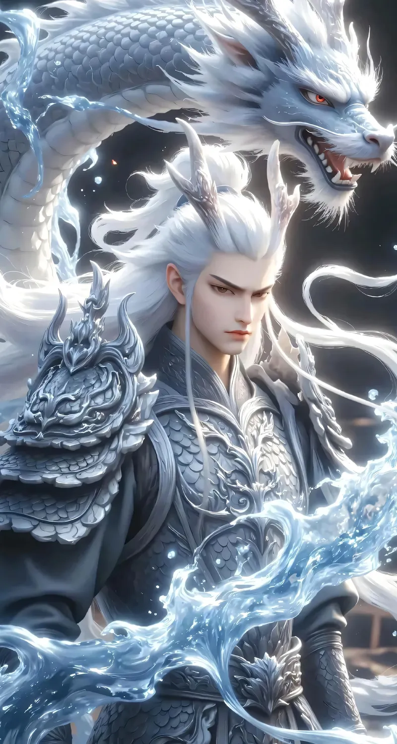 敖光 龙人 哪吒 魔童闹海 4K 图片 手机壁纸