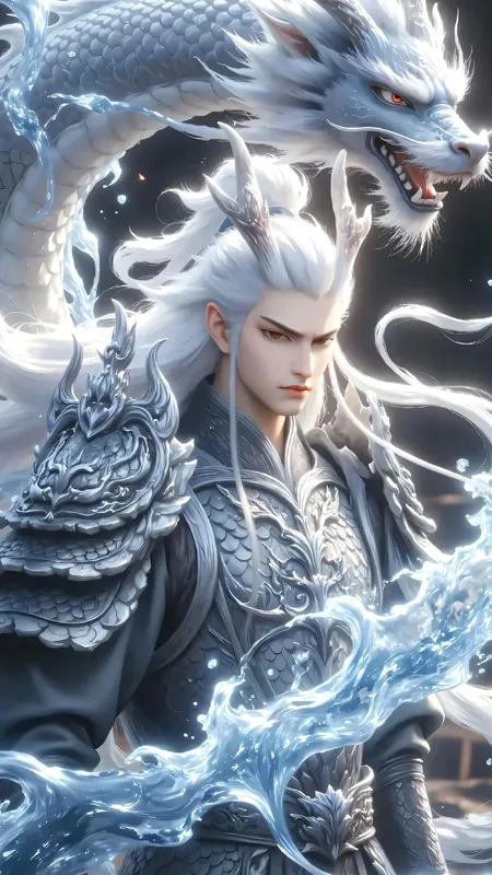 敖光 龙人 哪吒 魔童闹海 4K 图片 手机壁纸