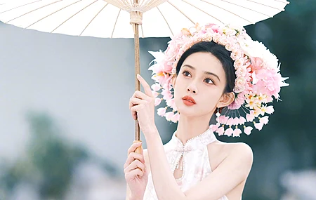 古风 油纸伞 美女 孟子义 4K壁纸 4K壁纸