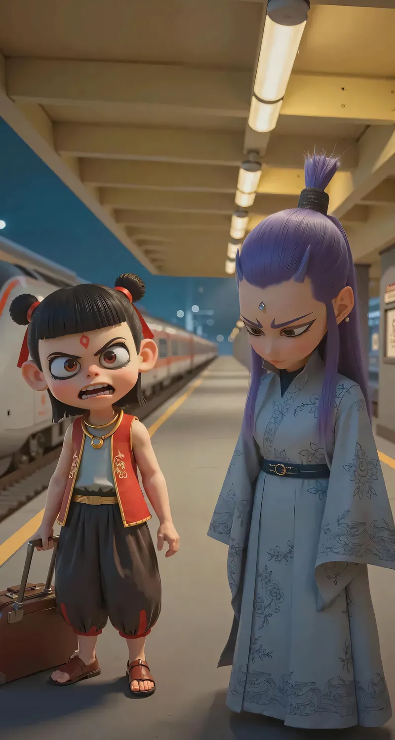 哪吒 敖丙 4K 手机 壁纸 高清 魔童闹海 手机壁纸