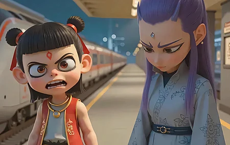 哪吒 敖丙 4K 手机 壁纸 高清 魔童闹海 手机壁纸