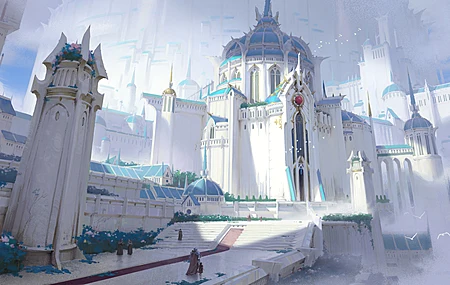 天空之城 绘画 风景 高清 4K壁纸 4K壁纸