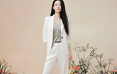 王楚然 白色西装 帅气 美女 4K 壁纸 4K壁纸