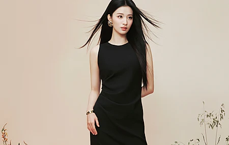 王楚然 黑色 长裙子 4K 美女 壁纸 4K壁纸
