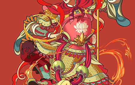 敖丙 哪吒 魔童闹海 高清 插画 4k 手机 壁纸 竖屏 手机壁纸