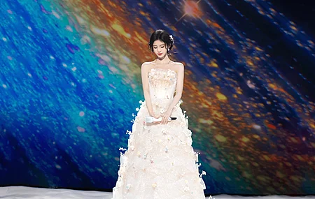 鞠婧祎 长裙 礼服 梦幻 5k 美女 壁纸 4K壁纸