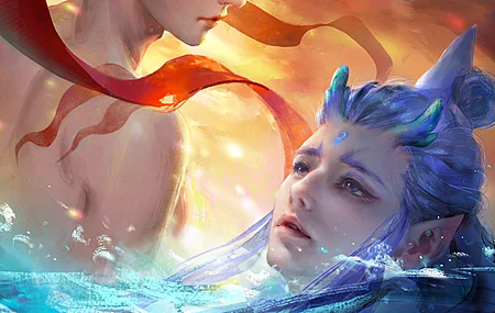 哪吒 敖丙 混天绫 龙 5k 手机 壁纸 魔童闹海 手机壁纸 1080P壁纸