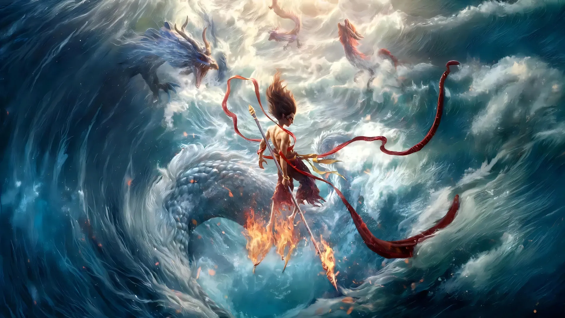 哪吒 魔童闹海 龙王 4k 壁纸 高清 电脑 桌面 4K壁纸