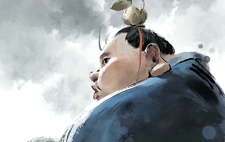 太乙真人 水墨 带鱼屏 壁纸 魔童闹海 哪吒 2K壁纸