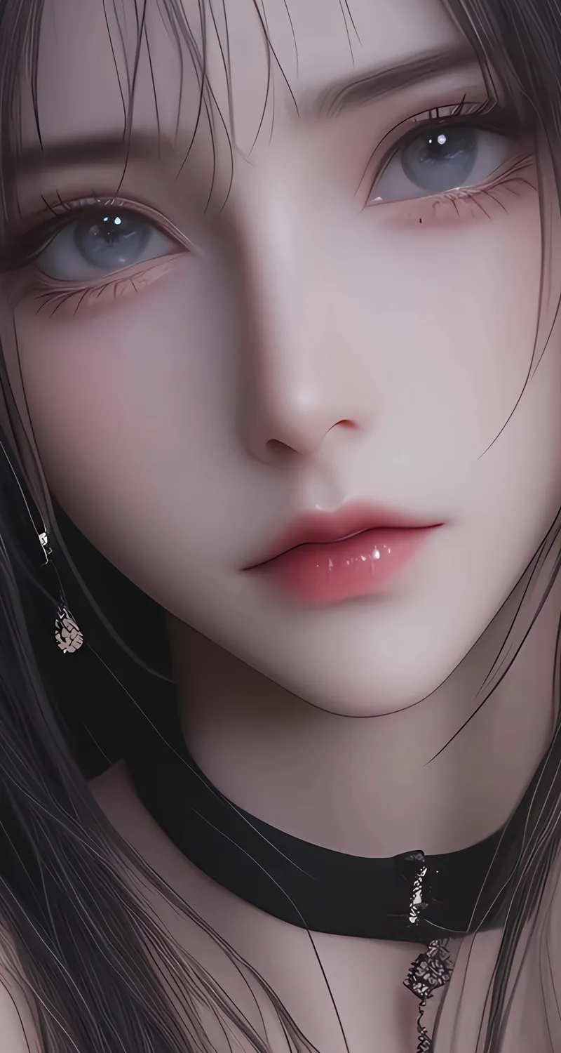 唯美 长发 动漫 美女 暗色 4k 全屏 手机 壁纸 图片 手机壁纸 2K壁纸
