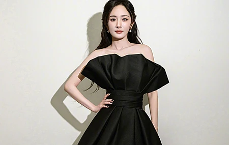 黑色裙子 气质 美女 杨幂 4K壁纸
