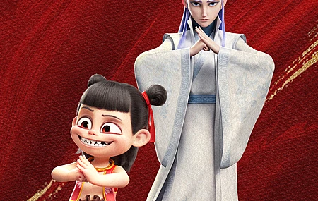 哪吒 敖丙 4k 景深 手机 壁纸 魔童闹海 手机壁纸