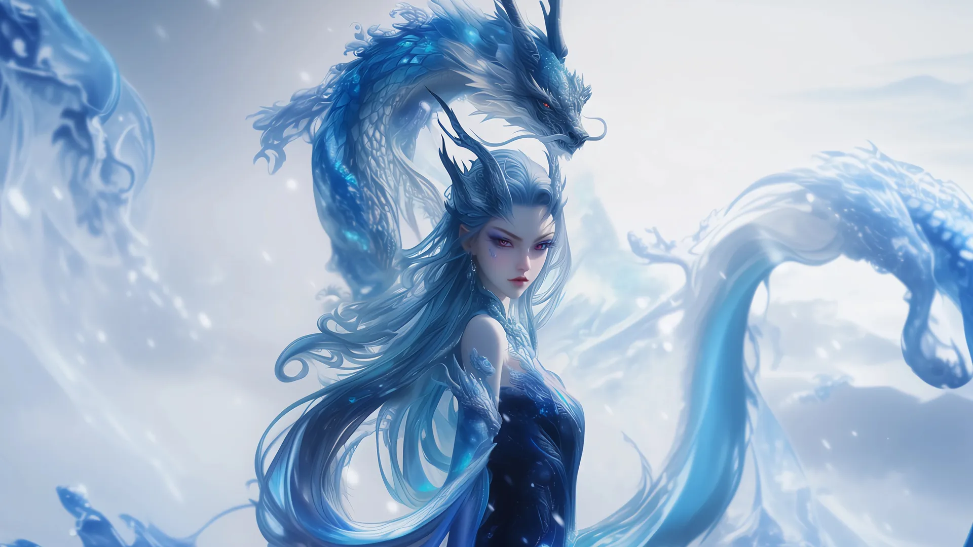哪吒 魔童闹海 敖闰 唯美 带鱼屏 2K壁纸