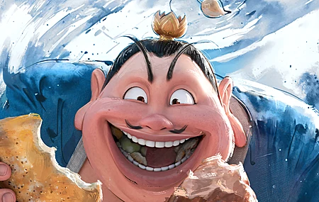 太乙 真人 哪吒 魔童闹海 水墨 电脑 高清 壁纸 2K壁纸