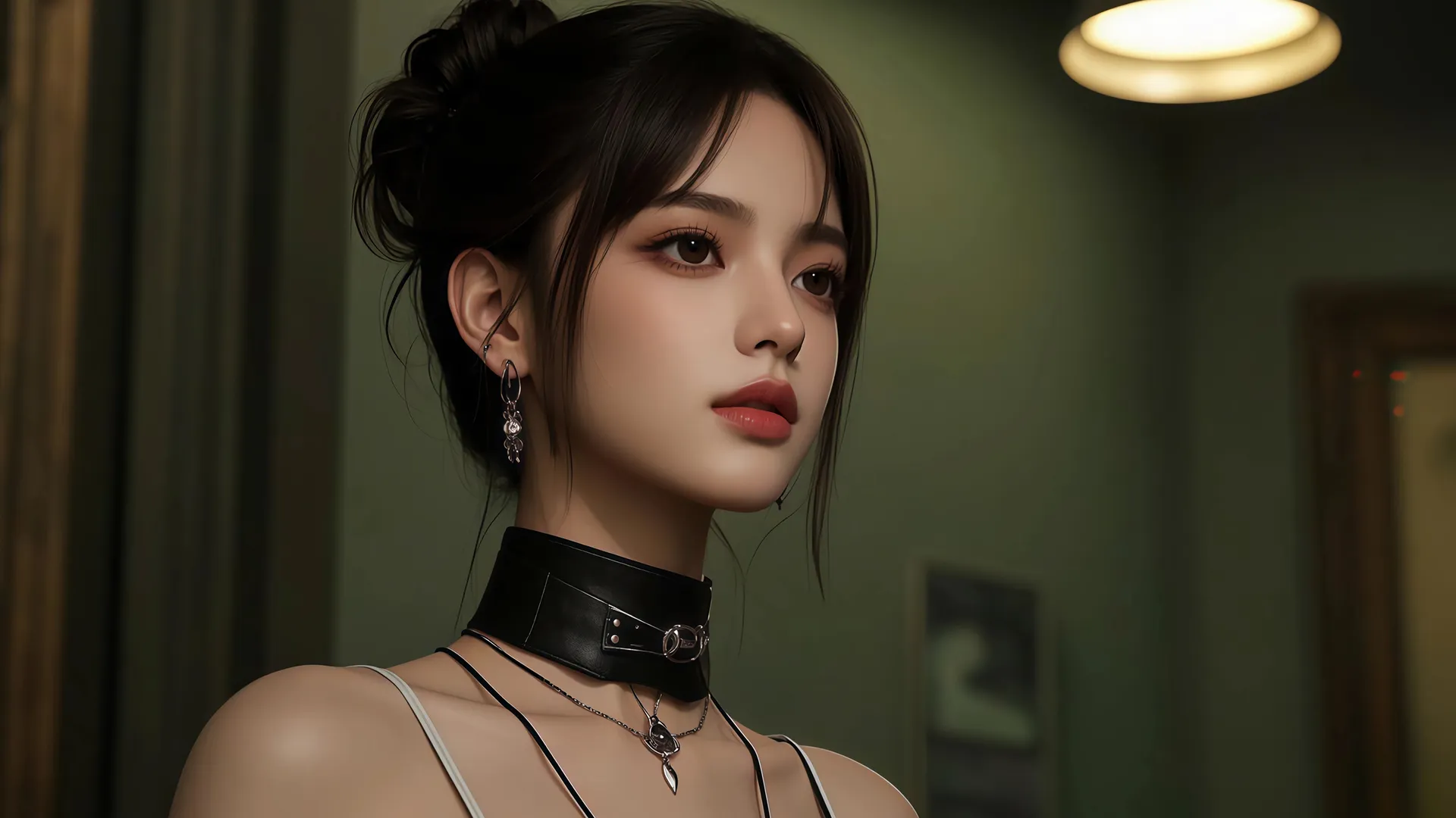 侧脸 气质 美女 桌面壁纸 2K壁纸