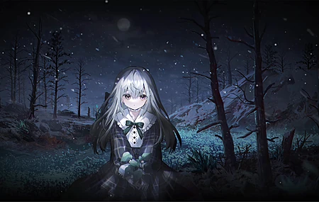 若叶睦 森林 夜晚 动漫 少女 4k壁纸 4K壁纸