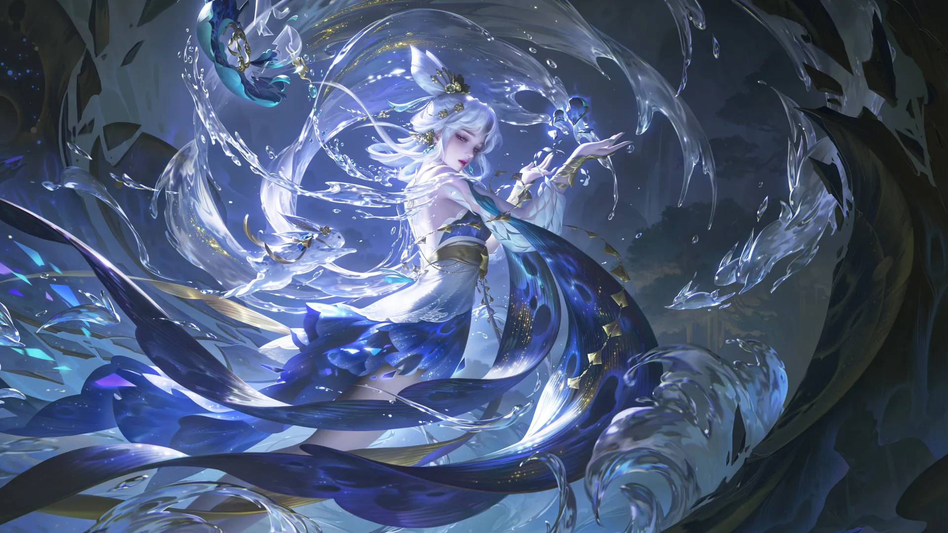 王者荣耀 嫦娥 器灵 落星盏 游戏 2K壁纸