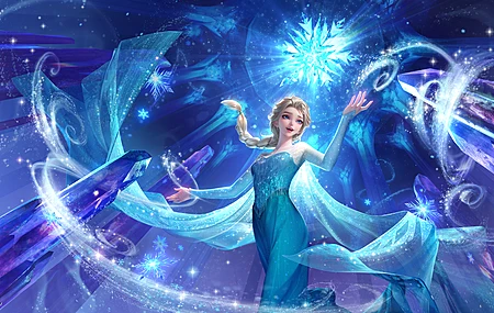 王者荣耀 甄姬 雪境奇遇 闪光 高清 2K壁纸