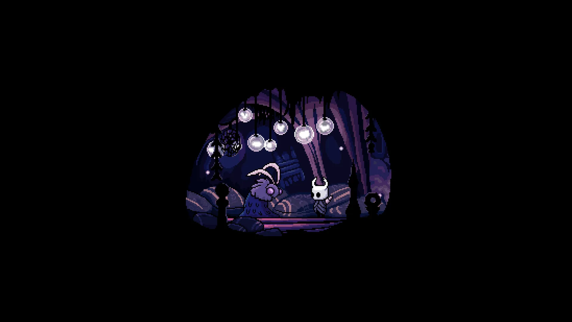 站立 空心骑士 黑色背景 昆虫 独立游戏 极简主义 简单背景 面具 电子游戏 游戏 4K壁纸