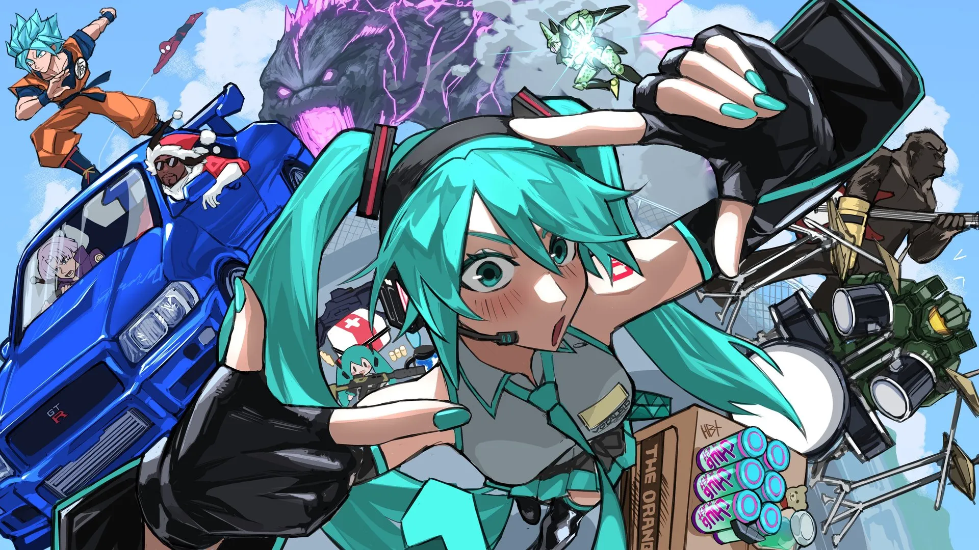 心碎 彩绘指甲 长发 初音未来 孙悟空 哥斯拉 金刚 史努比 狗狗 蜘蛛侠 龙珠 汽车 细胞 动漫 女孩 男孩 车辆 双马尾 圣诞 龙珠 4K壁纸