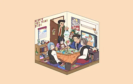 王牌律师 电子 游戏 男孩 女孩 动漫 棋盘 桌子 极简主义 新年 简单背景 书籍 日历 电视 4K壁纸