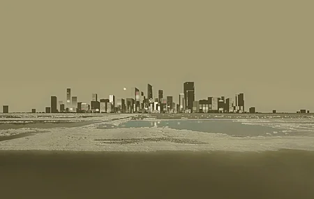 风景 插图 建筑 天空 水 城市 景观 摩天大楼 景观 8K壁纸