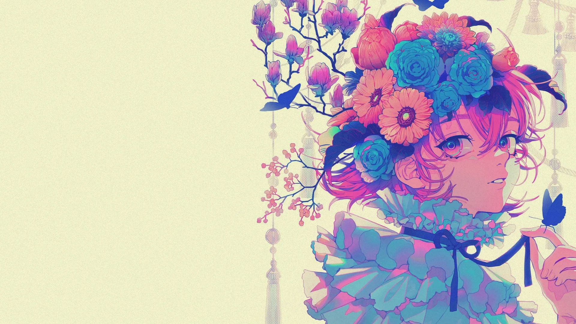 粉色 原创角色 动漫少女 二次元女孩 4K壁纸