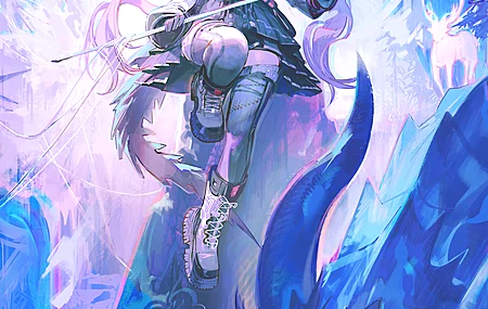明日方舟 明日方舟：终末地 堤丰 蓝色 手机壁纸