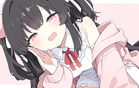 动漫 少女 独立虚拟主播 长筒袜 蕾琪拉 粉色