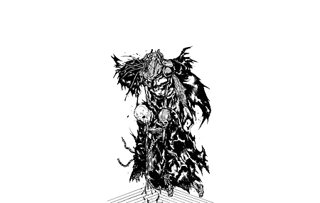 简约背景 大黑暗 漫画 漫画分镜 漫画速写 岛田 戴斯 扎哈 桑科 阿瓦基安 白色 单色 4K壁纸
