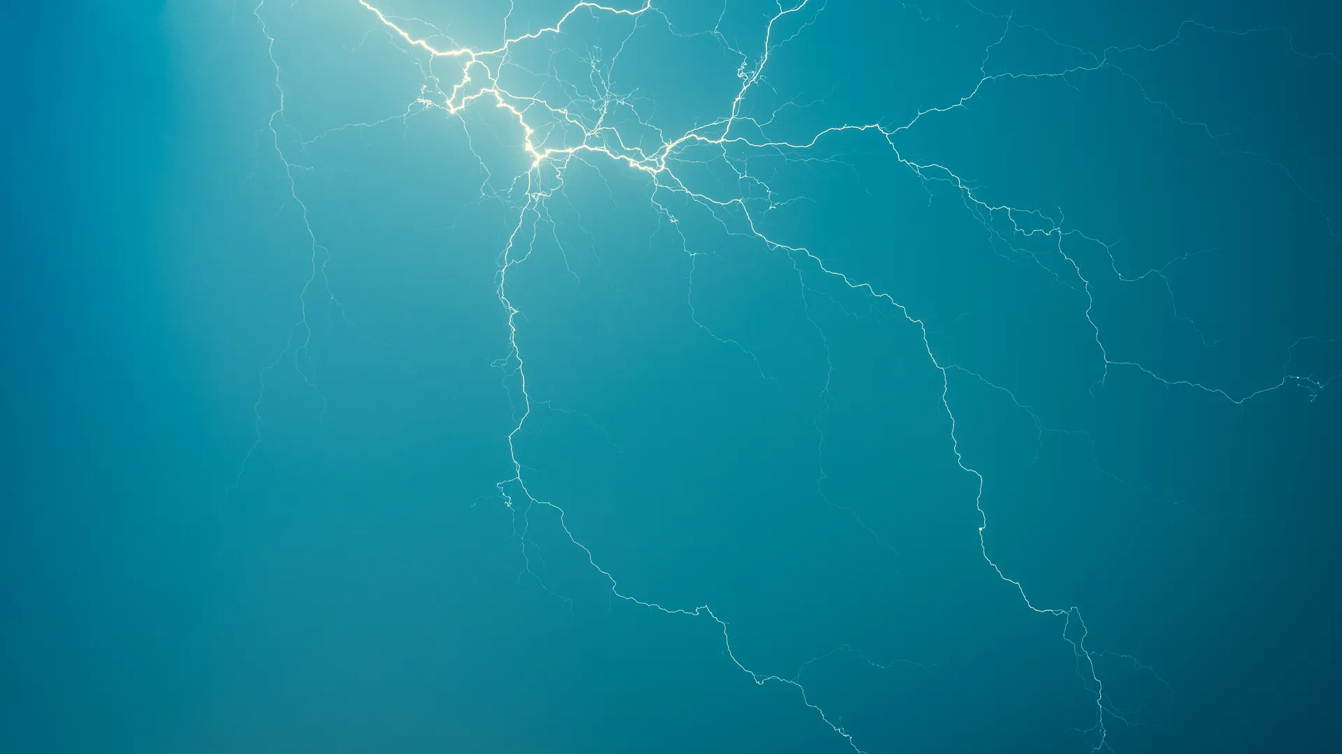 自然 闪电 暴风雨 天空 蓝色 4K壁纸